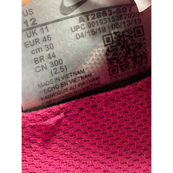 Nike Zoom Pegasus Turbo 2 Pink Blast AT2862-007 Running Shoes Men’s Size 12 Zoom main image 8